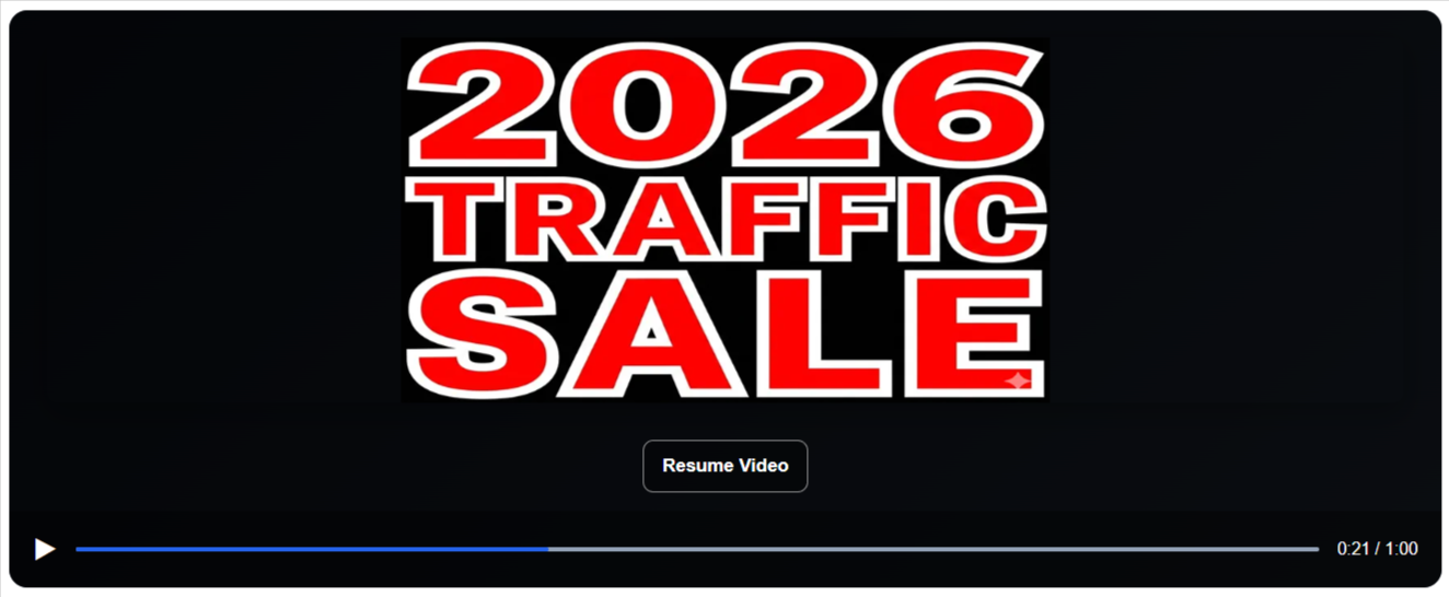Image-only pause ad with a large clickable graphic and Resume Video button